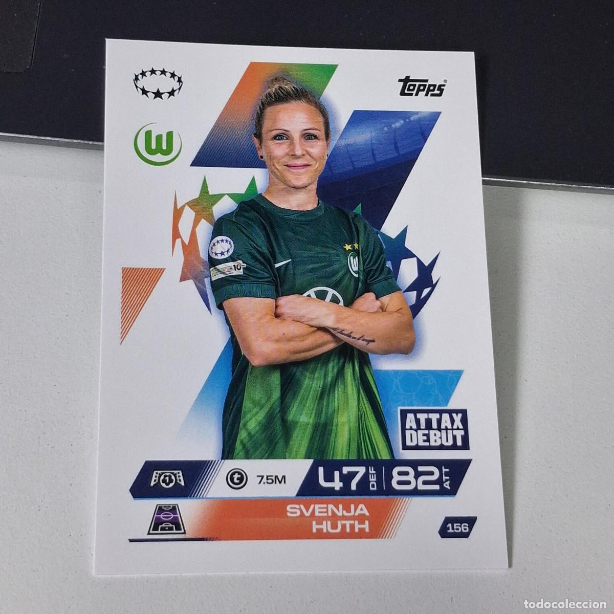 Cromos de F&uacute;tbol: B6 156 SVENJA HUTH WOLFSBURG MATCH ATTAX CHAMPIONS LEAGUE 2025-26 EXTRA TOPPS