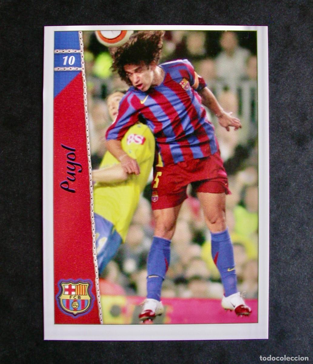 Cromos de F&uacute;tbol: 10 PUYOL F.C. BARCELONA / FICHAS DE LA LIGA 2006 2007 06 07 / MUNDICROMO