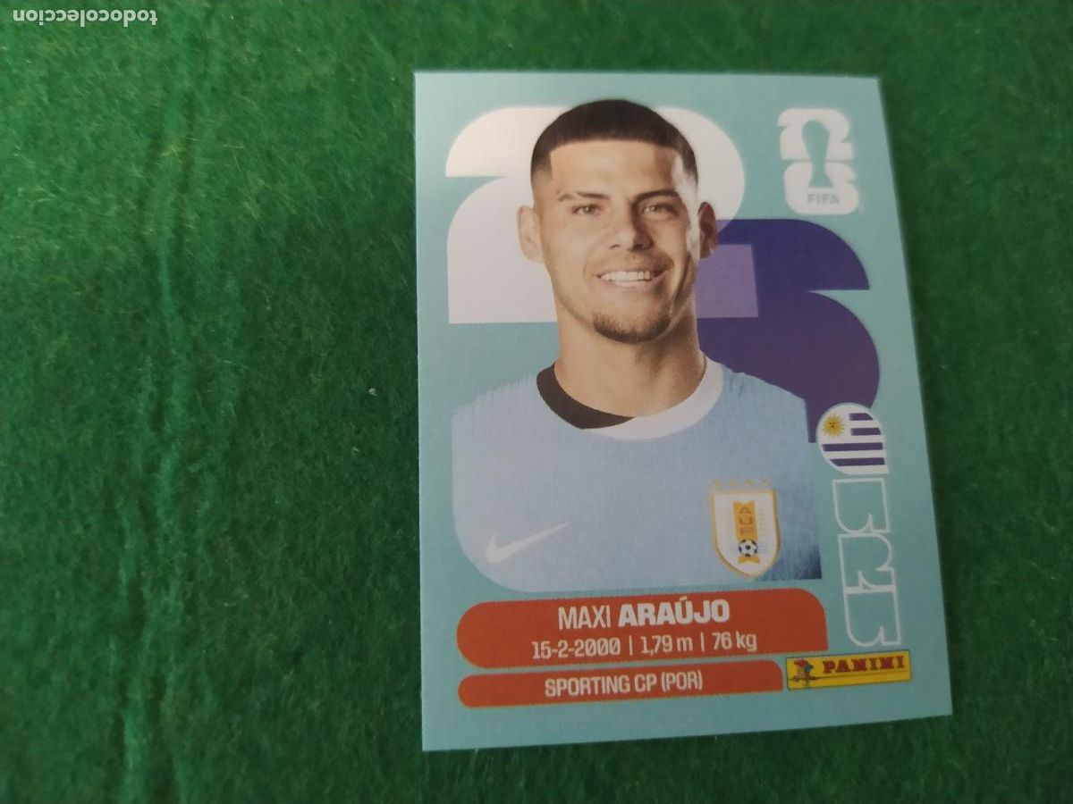 Cromos de F&uacute;tbol: OFFICIAL STICKER COLLECTION WORLD CUP MUNDIAL 2026 - URUGUAY N&ordm; 16 ARAUJO