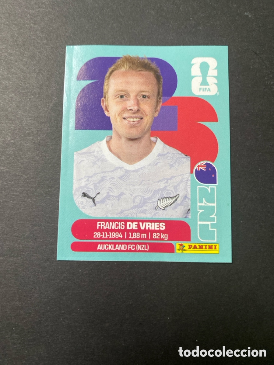 Cromos de F&uacute;tbol: Cromo Nueva Zelanda N*8 Mundial 2026