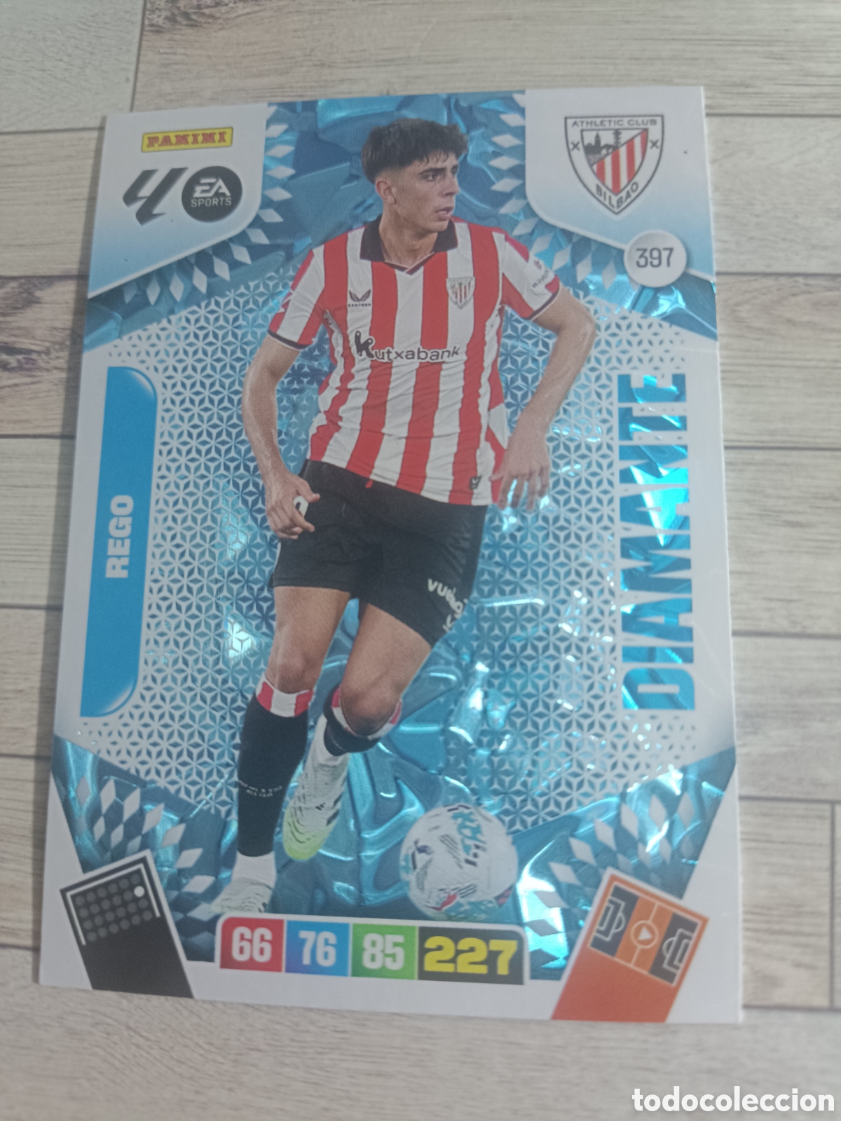 Cromos de F&uacute;tbol: 397 REGO ATHLETIC DE BILBAO DIAMANTE ADRENALYN XL LIGA 2025 2026 PANINI 25 26