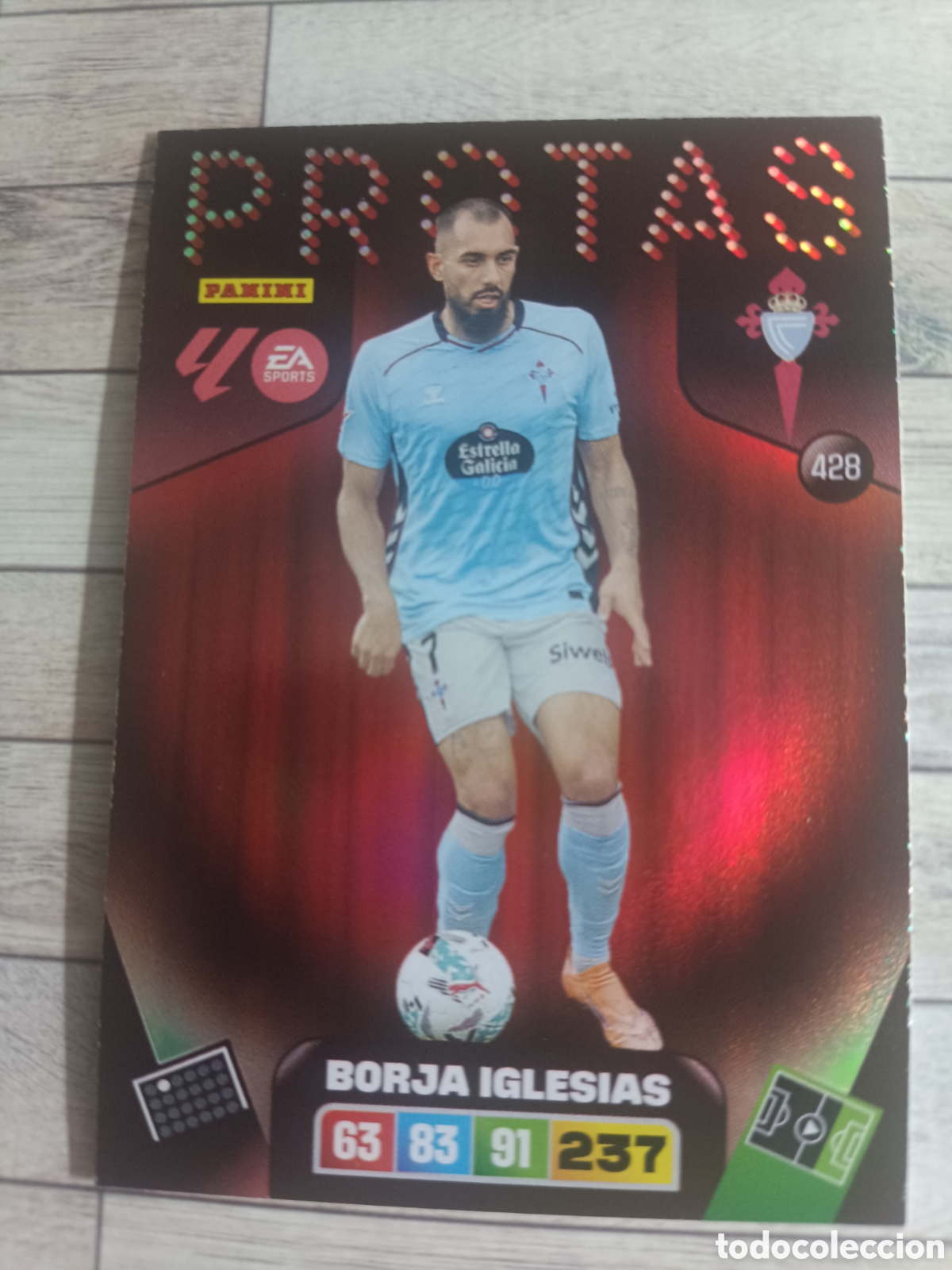 Cromos de F&uacute;tbol: 428 BORJA IGLESIAS REAL CLUB CELTA PROTAS ADRENALYN XL LIGA 2025 2026 PANINI 25 26