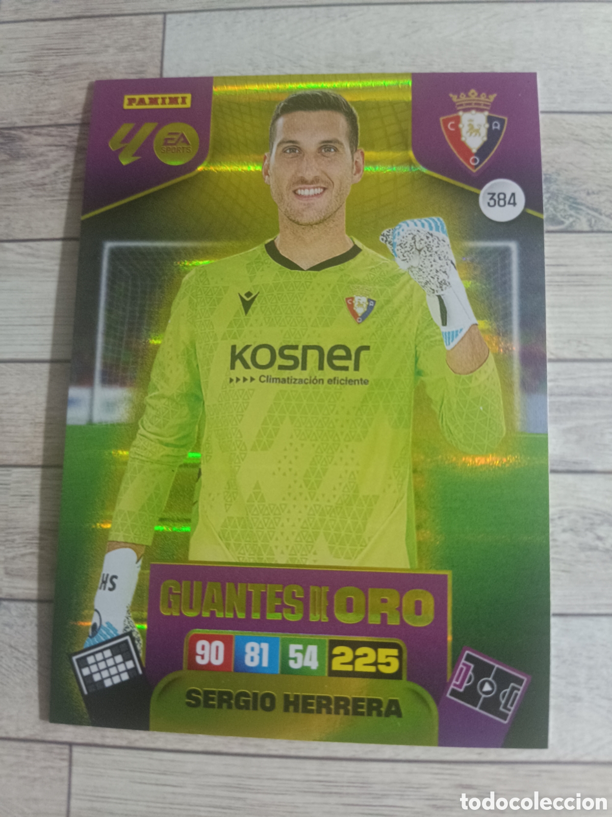 Cromos de F&uacute;tbol: 384 SERGIO HERRERA GUANTES DE ORO OSASUNA ADRENALYN XL LIGA 2025 2026 PANINI 25 26