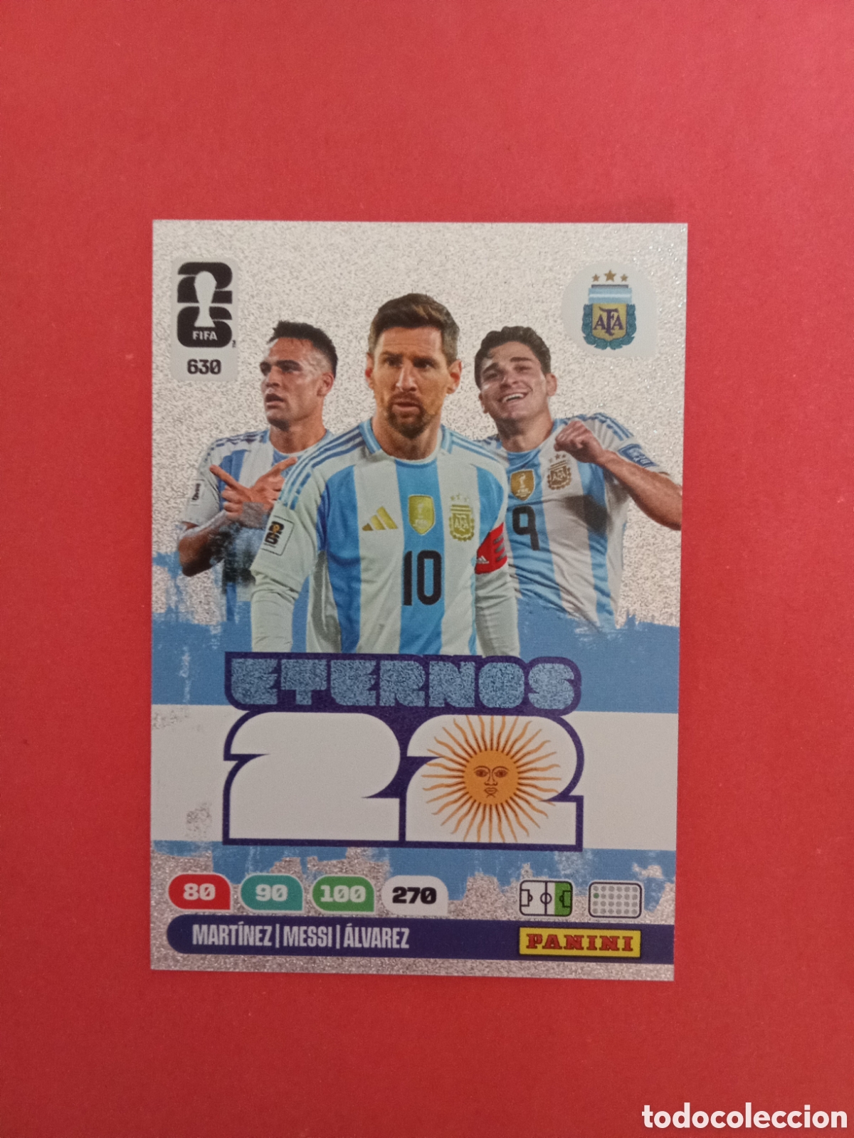 Cartes &agrave; collectionner de Football: CROMO ETERNOS 22 630 DELANTEROS MESSI ARGENTINA FIFA WORLD CUP 26 MUNDIAL 2026