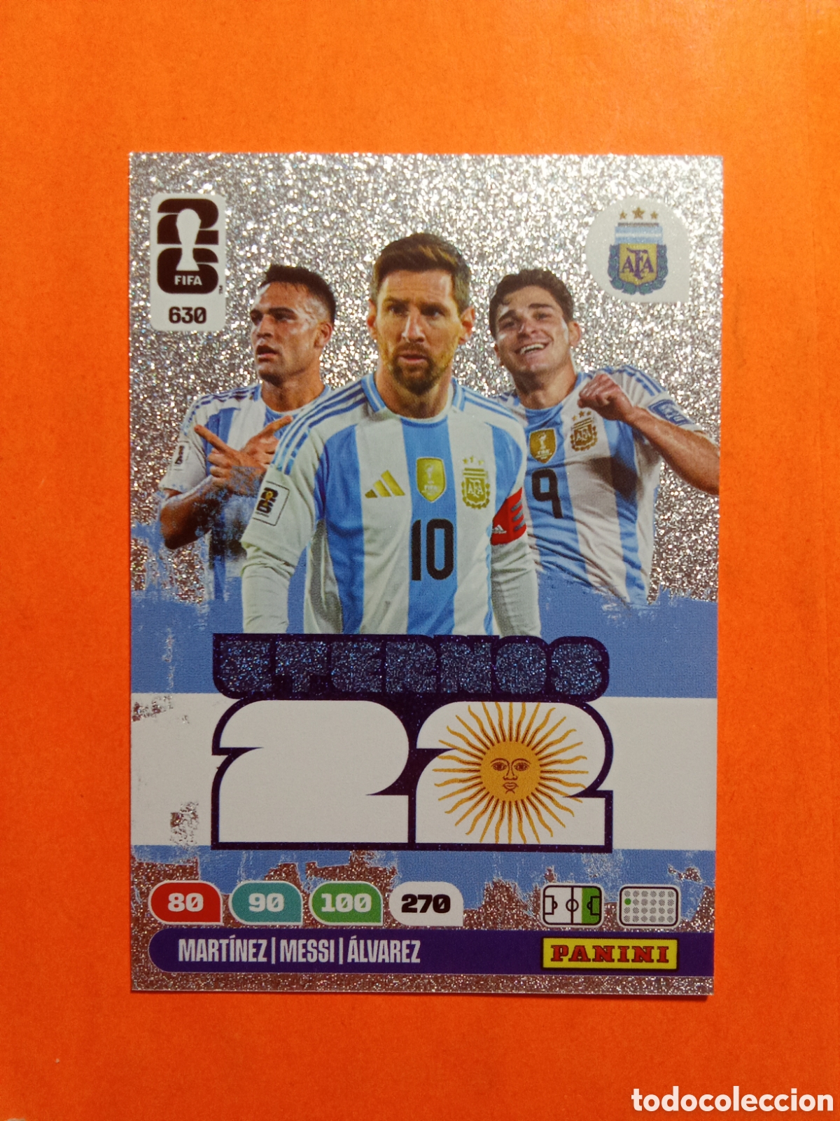 Cartes &agrave; collectionner de Football: CROMO ETERNOS 22 630 DELANTEROS MESSI ARGENTINA FIFA WORLD CUP 26 MUNDIAL 2026
