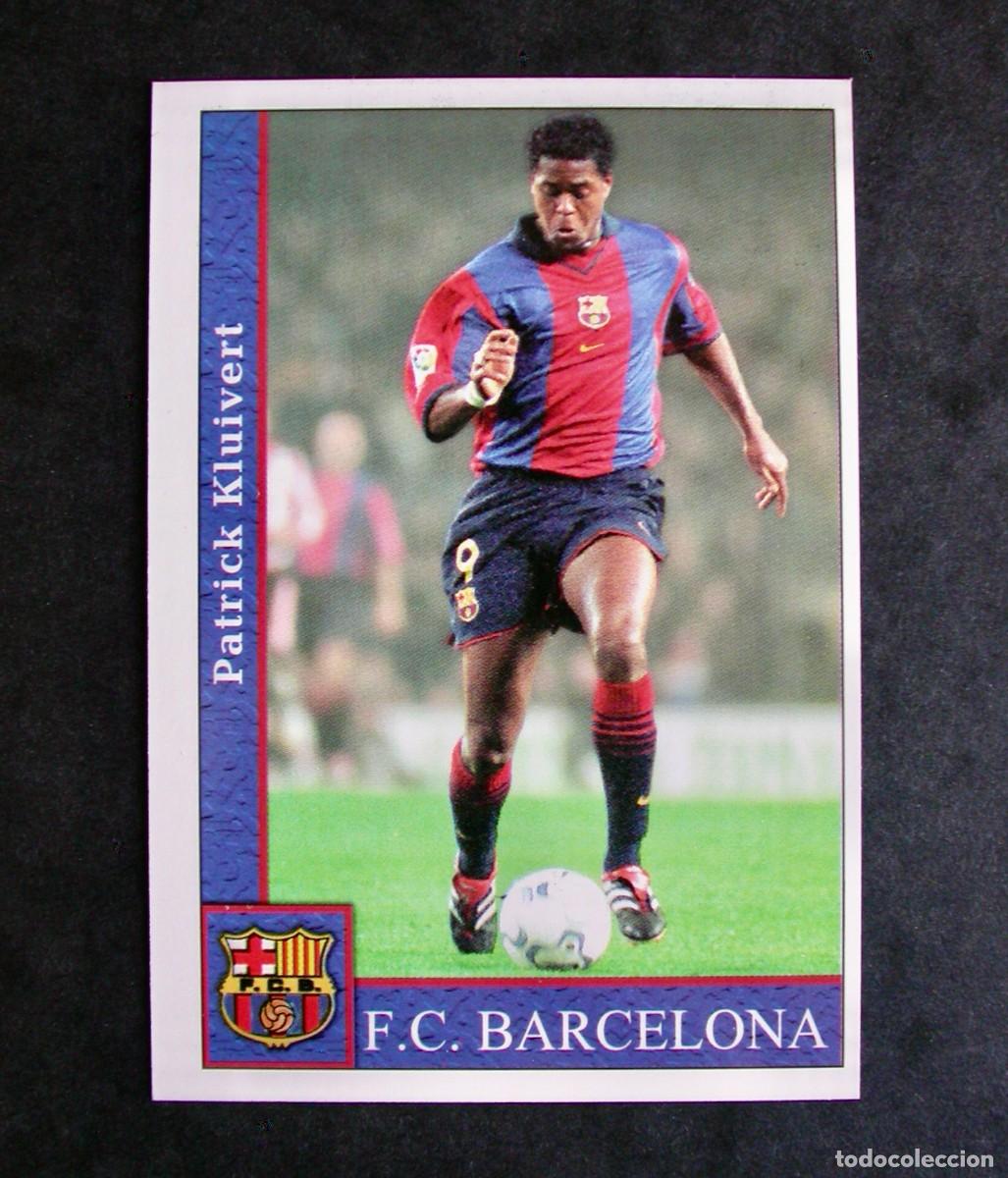 Cromos de F&uacute;tbol: N&ordm; 81 KLUIVERT DEL F.C. BARCELONA DE LAS FICHAS DE LA LIGA 2001 2002 DE MUNDICROMO