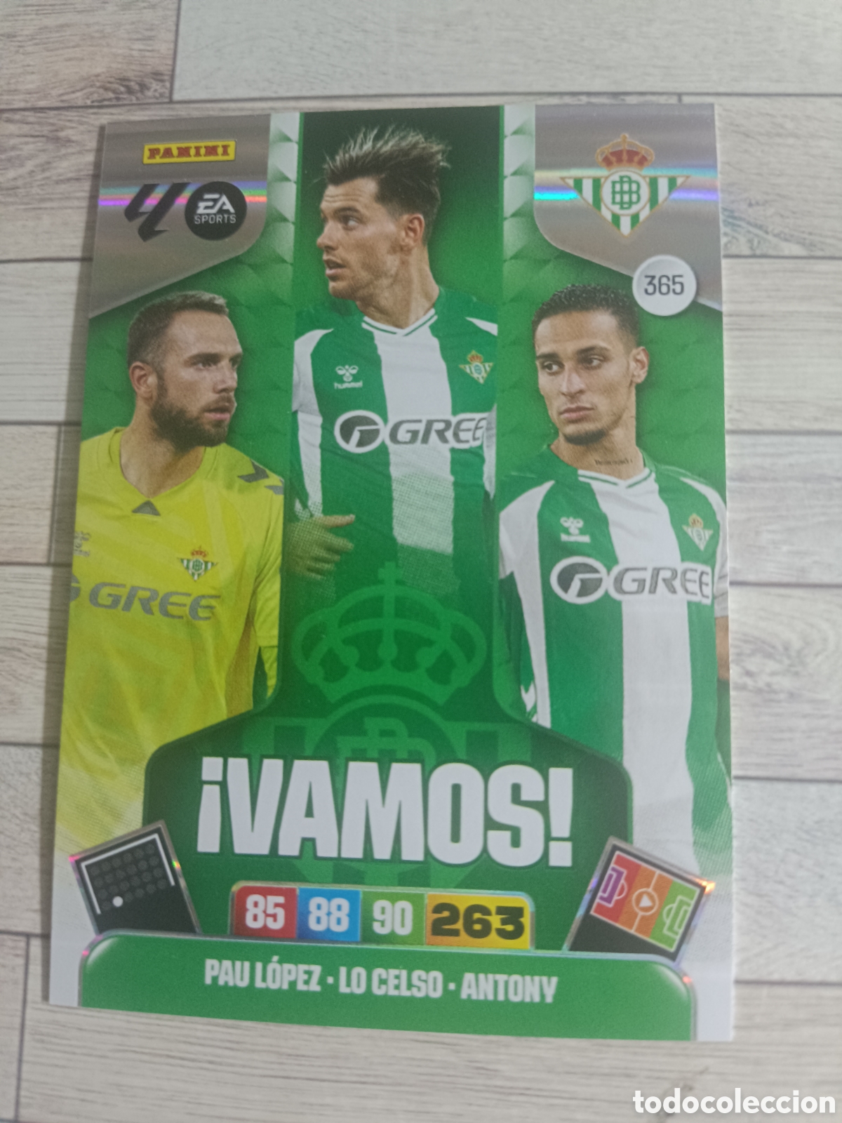 Cromos de F&uacute;tbol: 365 VAMOS! REAL BETIS ADRENALYN XL LIGA 2025 2026 PANINI 25 26