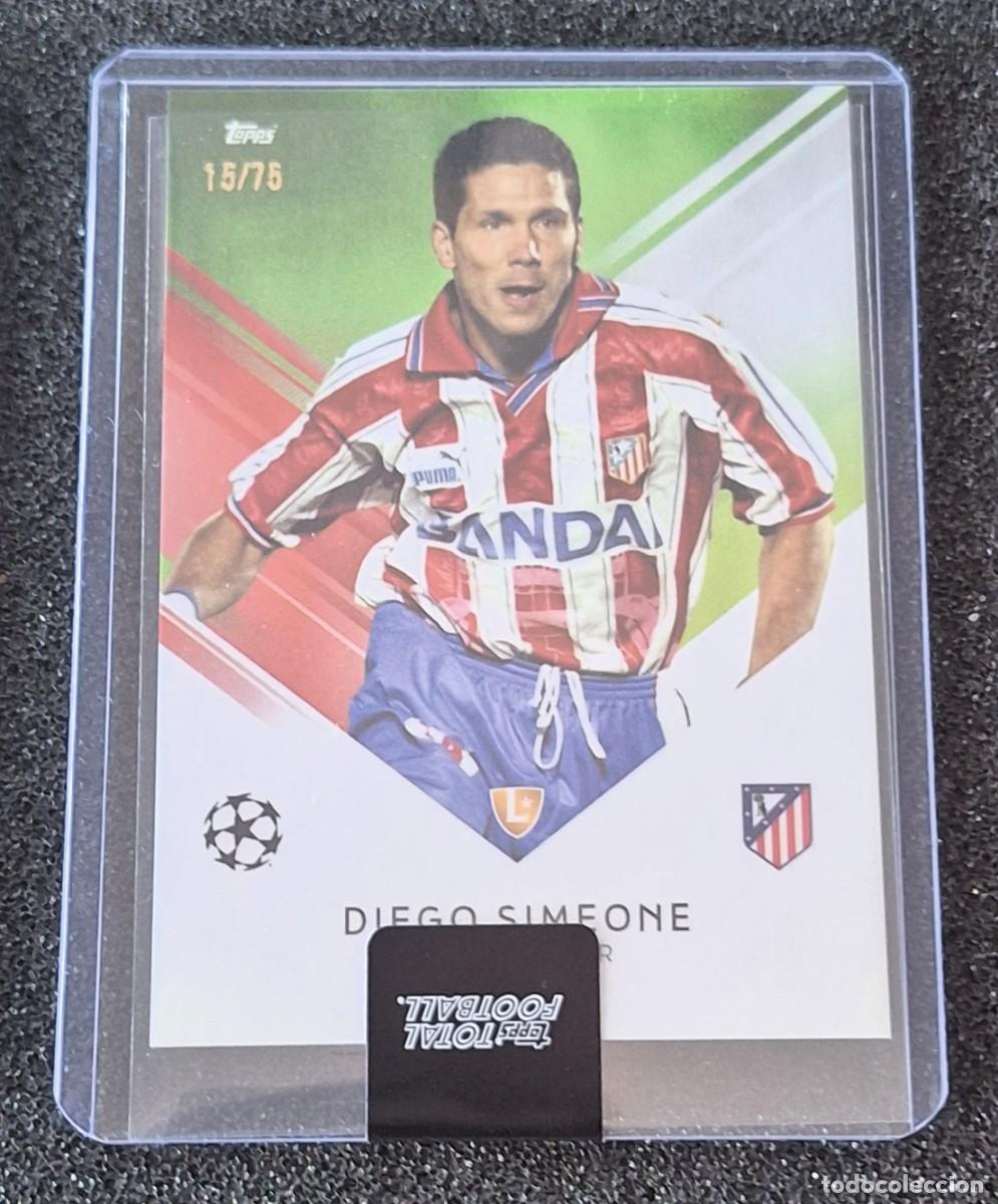 Fu&szlig;ball-Sticker: Diego Simeone Atletico de Madrid Topps Total Football 15/75 Green