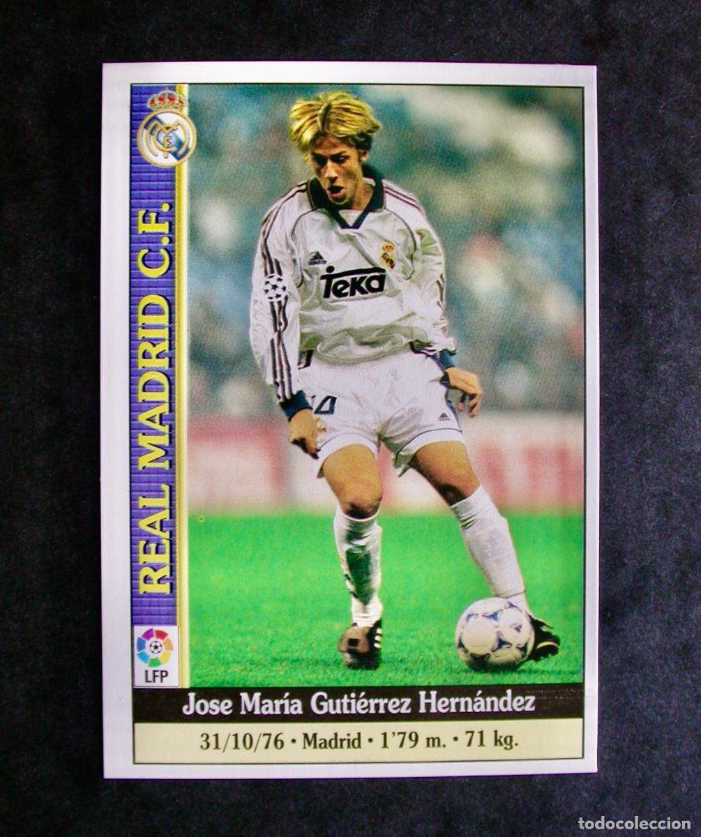 Cromos de F&uacute;tbol: N&ordm; 31 GUTI DEL R. MADRID DE LAS FICHAS DE LA LIGA 99-00 1999-2000 DE MUNDICROMO