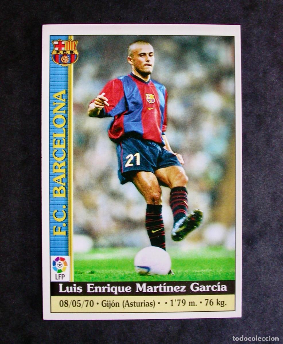 Cromos de F&uacute;tbol: N&ordm; 11 LU&Iacute;S ENRIQUE DEL FC BARCELONA DE LAS FICHAS DE LA LIGA 99-00 1999-2000 DE MUNDICROMO