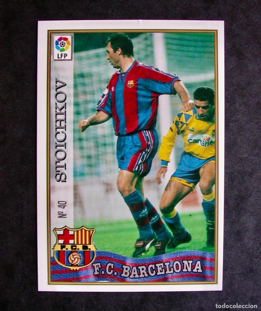 Cromos de F&uacute;tbol: N&ordm; 40 STOICHKOV DEL F.C. BARCELONA DE LAS FICHAS DE LA LIGA 97-98 DE MUNDICROMO