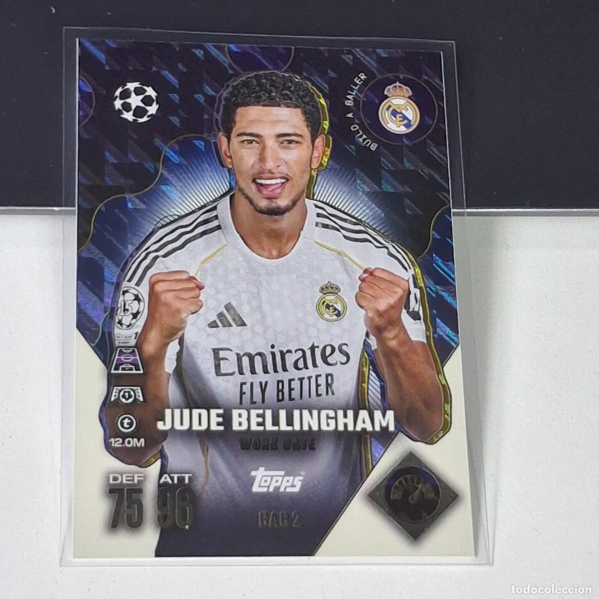 Cromos de F&uacute;tbol: B6 BAB2 JUDE BELLINGHAM REAL MADRID BUILD A BALLER MATCH ATTAX CHAMPIONS LEAGUE 2025-26 EXTRA TOPPS