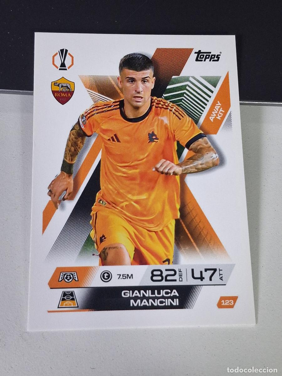 Cromos de F&uacute;tbol: A14 123 GIANLUCA MANCINI AS ROMA MATCH ATTAX CHAMPIONS LEAGUE 2025-26 EXTRA TOPPS