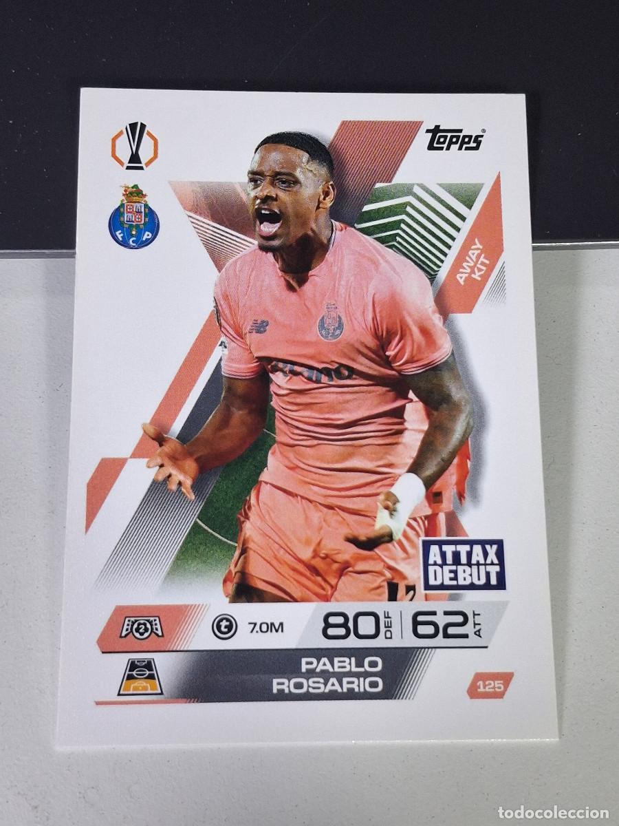 Cromos de F&uacute;tbol: A14 125 PABLO ROSARIO OPORTO AWAY KIT PORTO FCP MATCH ATTAX CHAMPIONS LEAGUE 2025-26 EXTRA TOPPS