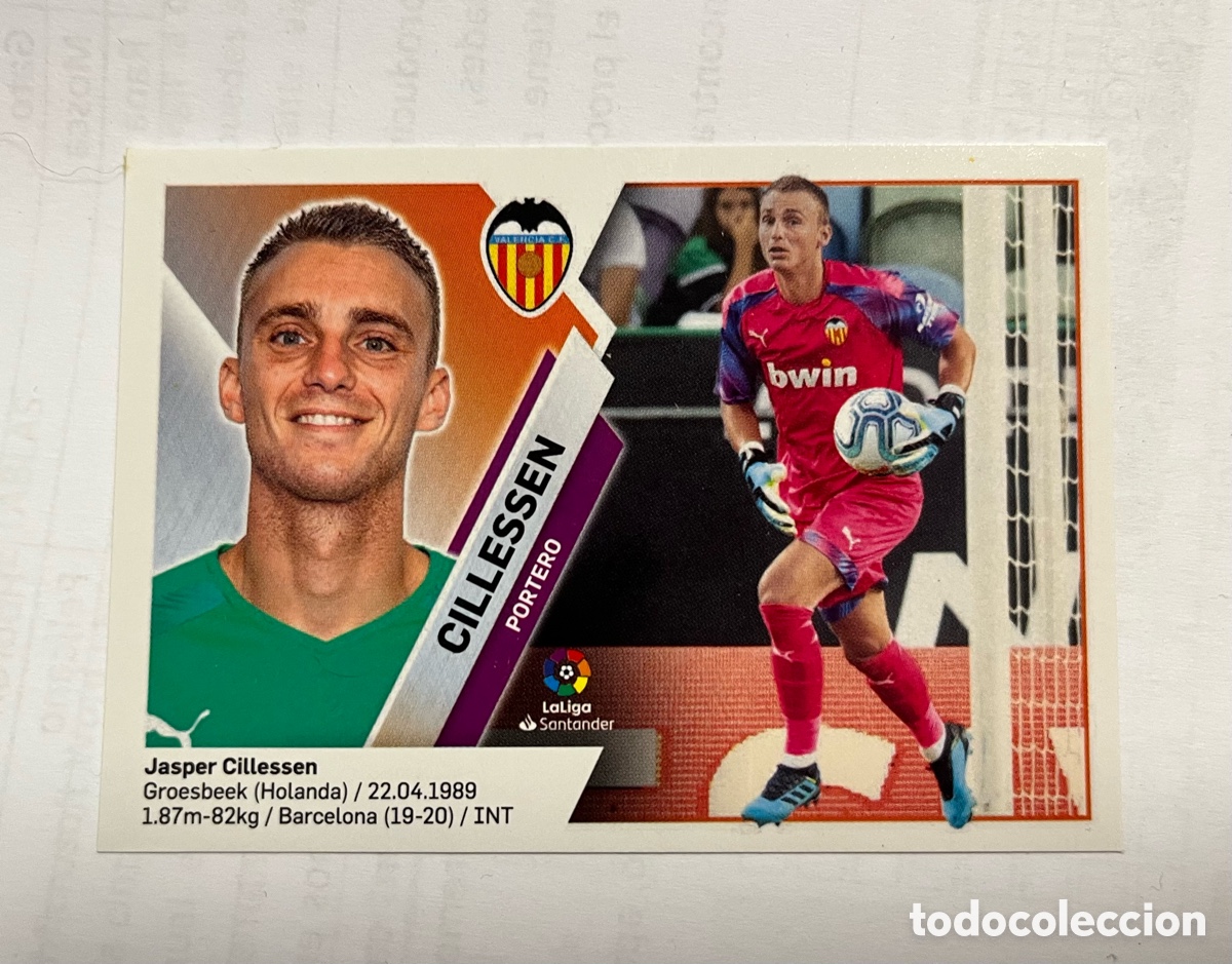 Cromos de F&uacute;tbol: N&ordm;1 CILLESSEN VALENCIA LIGA 2019 2020 19 20 COLECCIONES ESTE PANINI NUNCA PEGADO