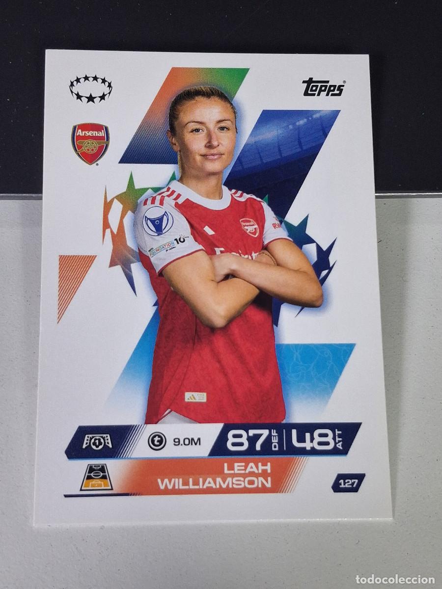 Cromos de F&uacute;tbol: A14 127 LEAH WILLIAMSON ARSENAL MATCH ATTAX CHAMPIONS LEAGUE 2025-26 EXTRA TOPPS