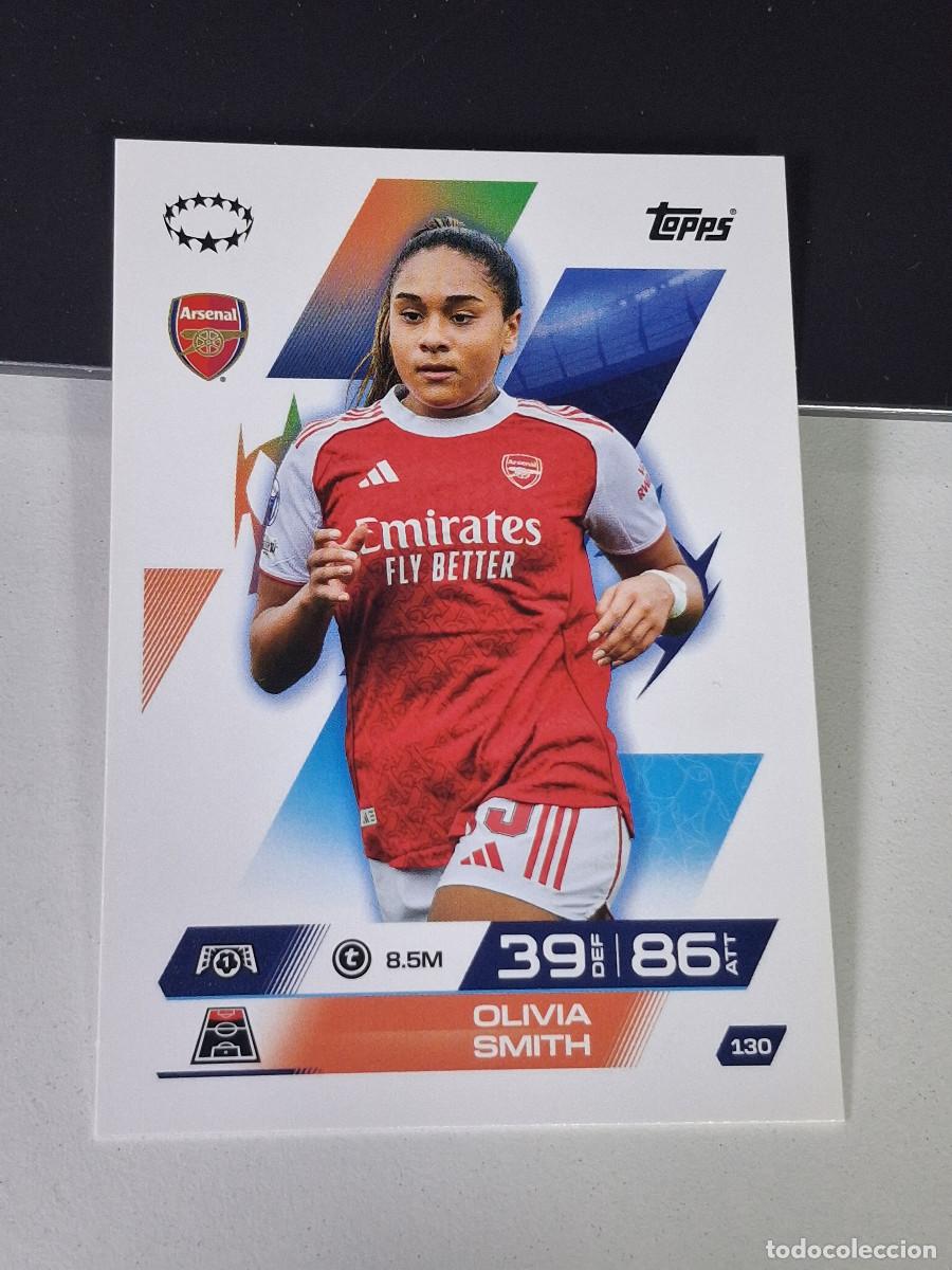 Cromos de F&uacute;tbol: A14 130 OLIVIA SMITH ARSENAL MATCH ATTAX CHAMPIONS LEAGUE 2025-26 EXTRA TOPPS