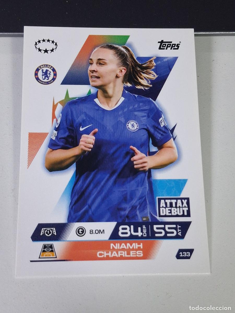 Cromos de F&uacute;tbol: A14 133 NIAMH CHARLES CHELSEA MATCH ATTAX CHAMPIONS LEAGUE 2025-26 EXTRA TOPPS