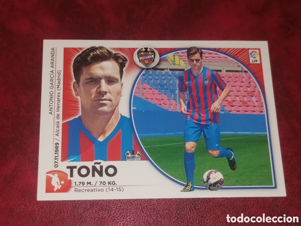 Cromos de F&uacute;tbol: ULTIMO FICHAJE 48 TO&Ntilde;O LEVANTE CROMO FUTBOL PANINI LIGA 2014-2015 EDICIONES ESTE 14-15