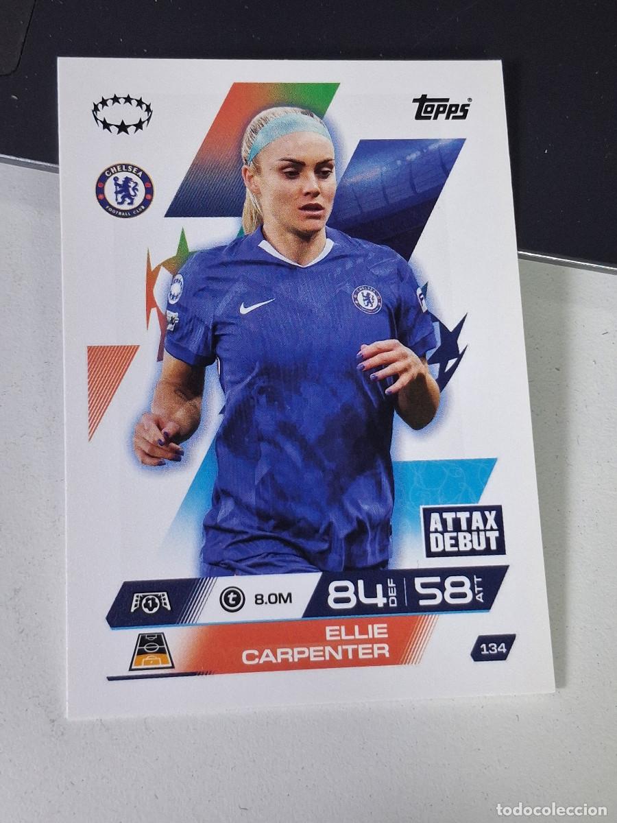 Cromos de F&uacute;tbol: A14 134 ELLIE CARPENTER CHELSEA MATCH ATTAX CHAMPIONS LEAGUE 2025-26 EXTRA TOPPS