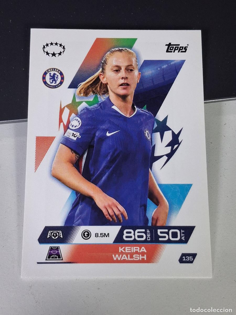 Cromos de F&uacute;tbol: A14 135 KEIRA WALSH CHELSEA MATCH ATTAX CHAMPIONS LEAGUE 2025-26 EXTRA TOPPS