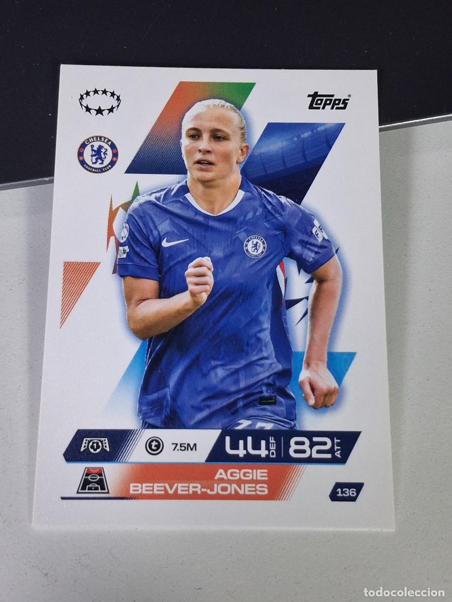 Cromos de F&uacute;tbol: A14 136 AGGIE BEAVER-JONES CHELSEA MATCH ATTAX CHAMPIONS LEAGUE 2025-26 EXTRA TOPPS