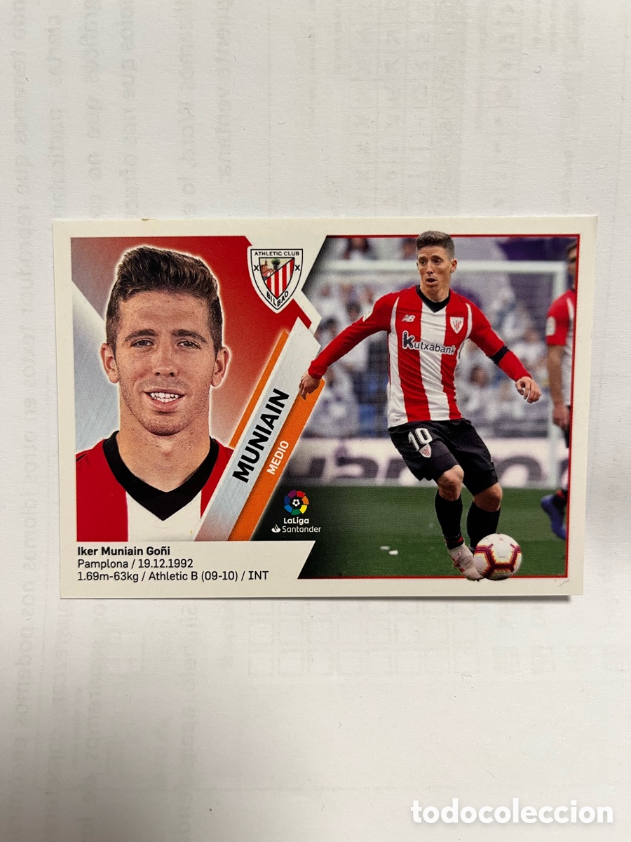 Cromos de F&uacute;tbol: N&ordm; 12 MUNIAIN - ATHLETIC CLUB - LIGA ESTE PANINI 2019 2020 19 20 NUNCA PEGADO SIN PEGAR