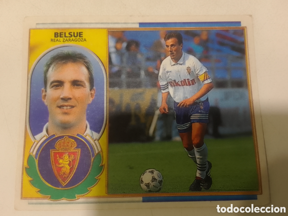 Cromos de F&uacute;tbol: Co,acciones Este 96-97 Belsue &bull; Zaragoza.