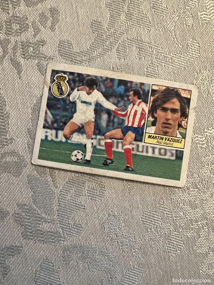 Cromos de F&uacute;tbol: MART&Iacute;N V&Aacute;ZQUEZ REAL MADRID REAL MADRID NUNCA PEGADO LIGA ESTE 1984/85 84 85