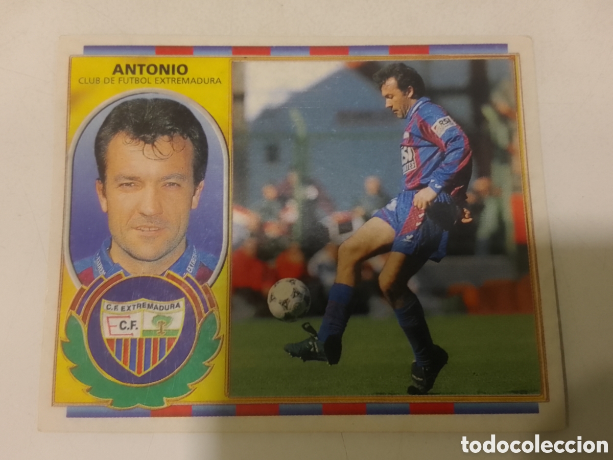 Cromos de F&uacute;tbol: Colecciones Este 96-97 Antonio &bull; Extremadura.