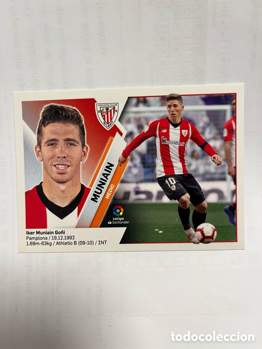 Cromos de F&uacute;tbol: N&ordm; 12 MUNIAIN - ATHLETIC CLUB - LIGA ESTE PANINI 2019 2020 19 20 NUNCA PEGADO SIN PEGAR