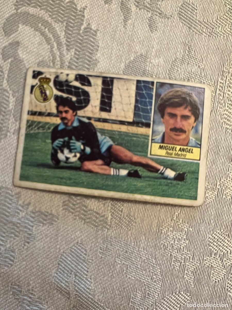 Cromos de F&uacute;tbol: MIGUEL &Aacute;NGEL REAL MADRID REAL MADRID NUNCA PEGADO LIGA ESTE 1984/85 84 85