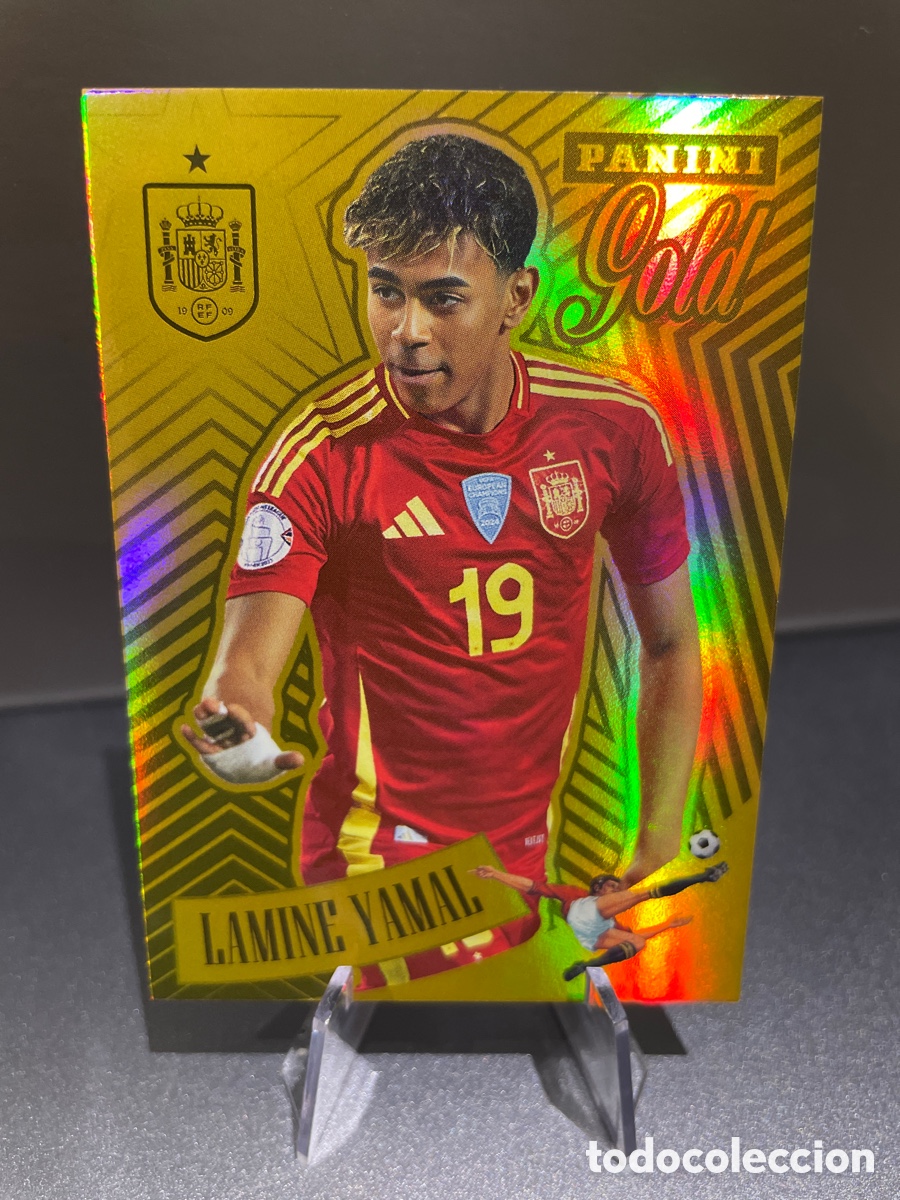 Cromos de F&uacute;tbol: Lamine Yamal Gold Supernova Panini Tribute Seleccion Espa&ntilde;ola 2010-2026 Vamos Campeones