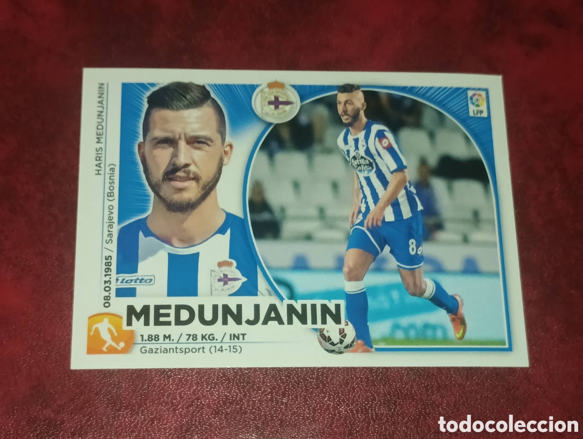 Cromos de F&uacute;tbol: Medunjanin ULTIMOS FICHAJES 44 DEPORTIVO LIGA ESTE 2014 2015 14 15
