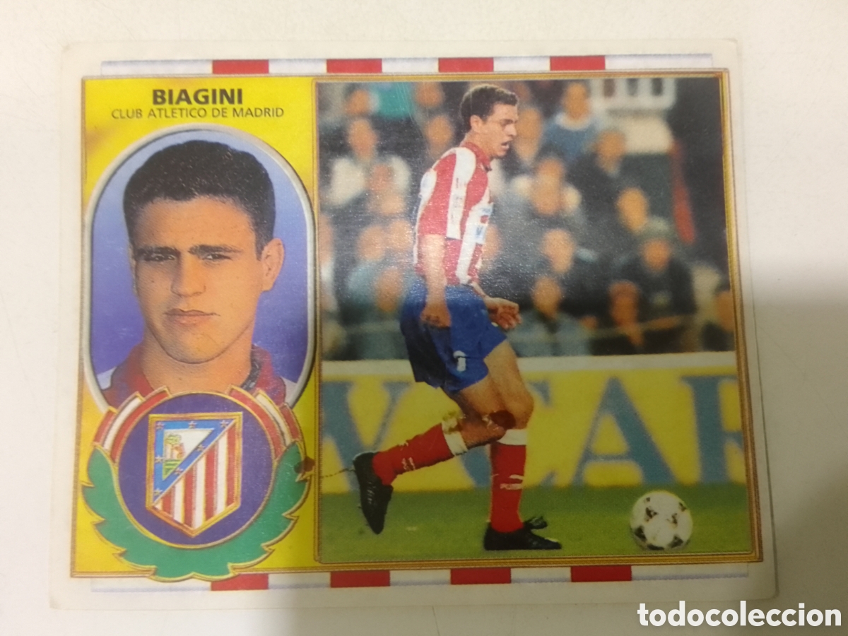Cromos de F&uacute;tbol: Colecciones Este 96-97 Biagini &bull; Atl&eacute;tico de Madrid.