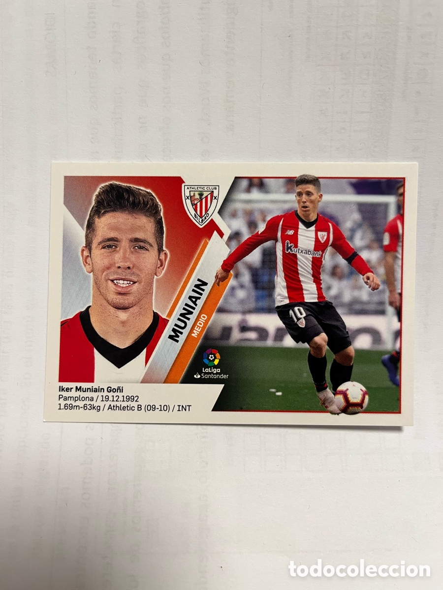 Cromos de F&uacute;tbol: N&ordm; 12 MUNIAIN - ATHLETIC CLUB - LIGA ESTE PANINI 2019 2020 19 20 NUNCA PEGADO SIN PEGAR