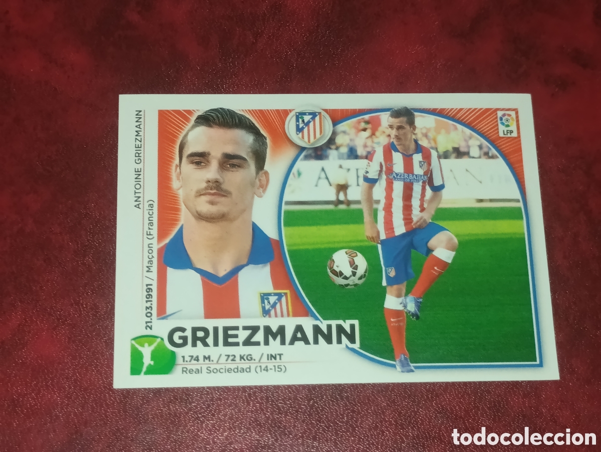 Cromos de Futebol: &Uacute;LTIMO FICHAJE 28 GRIEZMANN ATL&Eacute;TICO MADRID CROMO FUTBOL PANINI EDICIONES ESTE LIGA 2014-2015 14-15