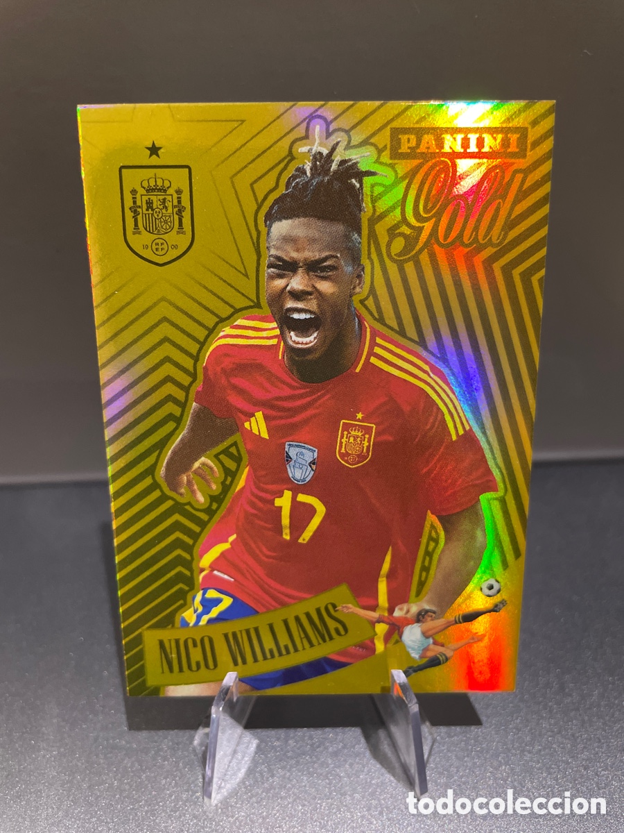 Cromos de Futebol: Nico Williams Gold Travieso Panini Tribute Seleccion Espa&ntilde;ola 2010-2026 Vamos Campeones