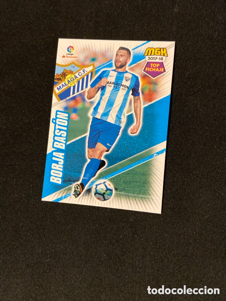 Cromos de F&uacute;tbol: BORJA BAST&Oacute;N 424 TOP FICHAJE (M&Aacute;LAGA)