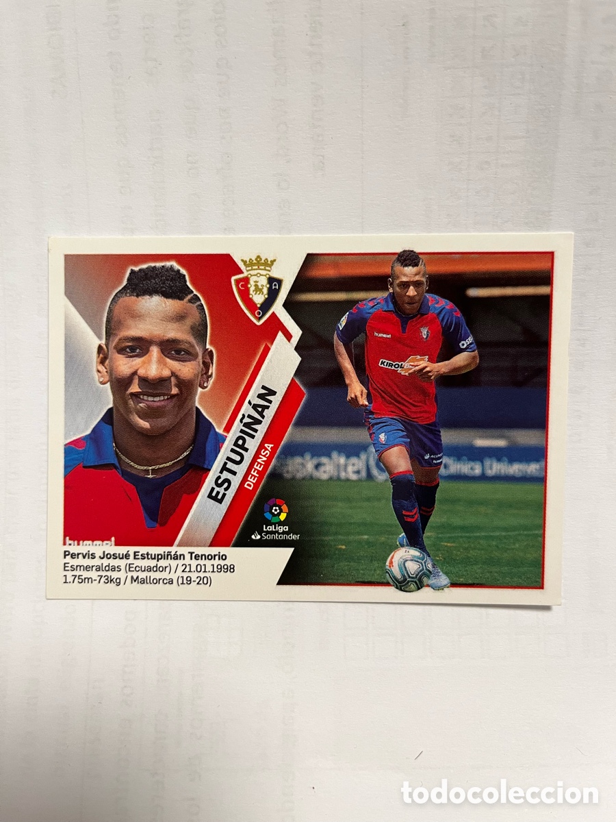 Cromos de F&uacute;tbol: ESTUPI&Ntilde;AN OSASUNA N 6 LIGA 2019 2020 19 20 COLECCIONES ESTE PANINI NUNCA PEGADO