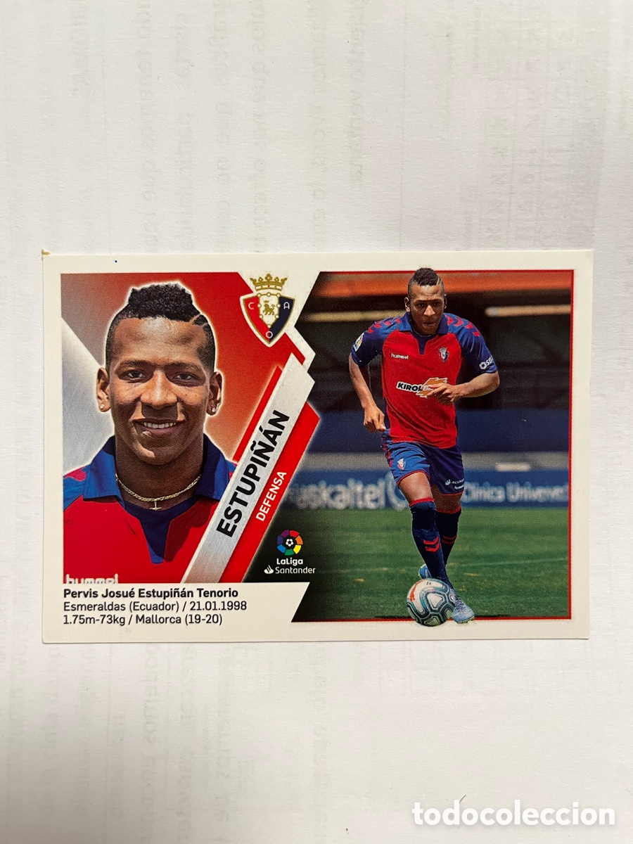 Cromos de F&uacute;tbol: ESTUPI&Ntilde;AN OSASUNA N 6 LIGA 2019 2020 19 20 COLECCIONES ESTE PANINI NUNCA PEGADO