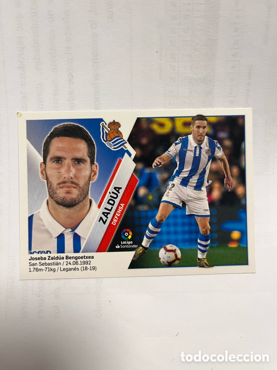 Cromos de F&uacute;tbol: ZALDUA 3 REAL SOCIEDAD LIGA 2019 2020 19 20 ESTE PANINI NUNCA PEGADO