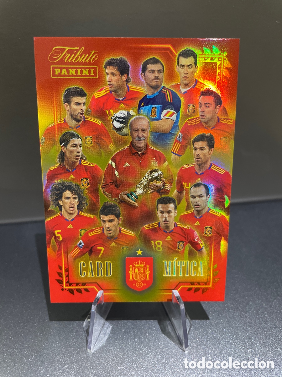 Cromos de F&uacute;tbol: Card Mitica CM Panini Tribute Seleccion Espa&ntilde;ola 2010-2026 Vamos Campeones