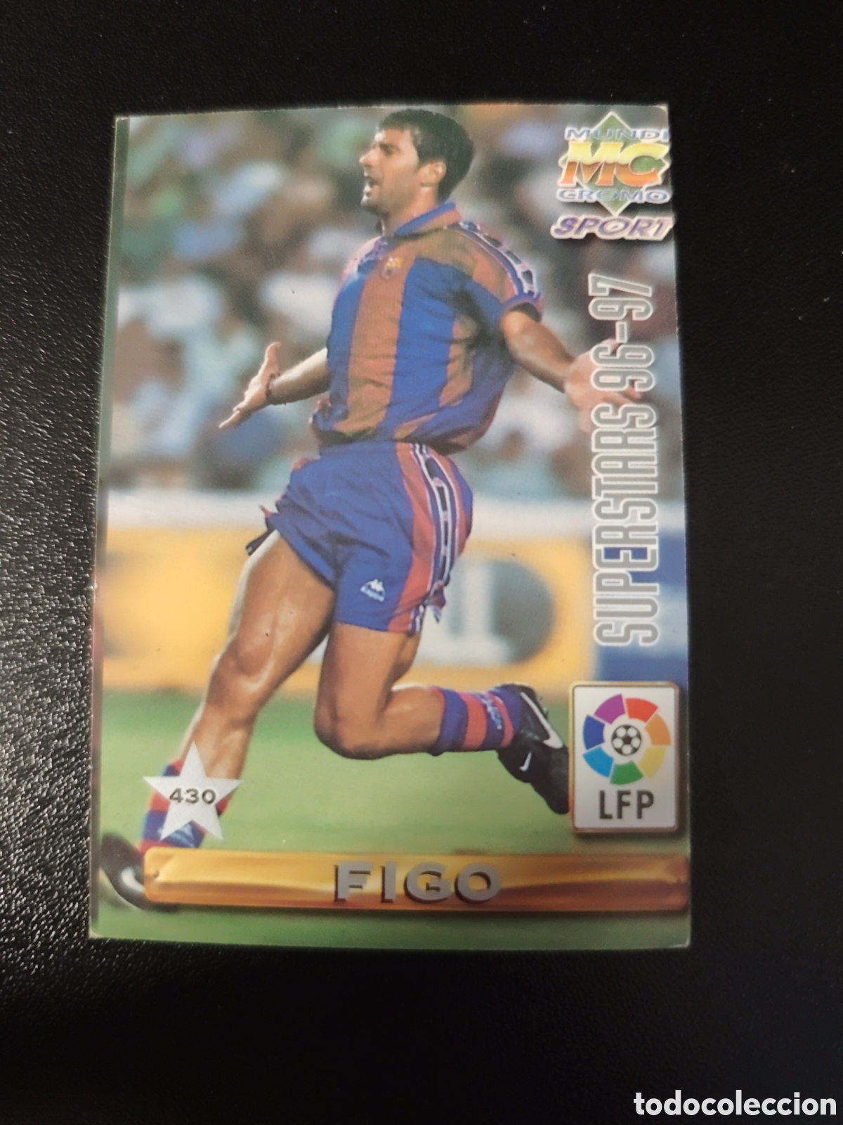 Cromos de F&uacute;tbol: Carta de Figo Superstar 96-97