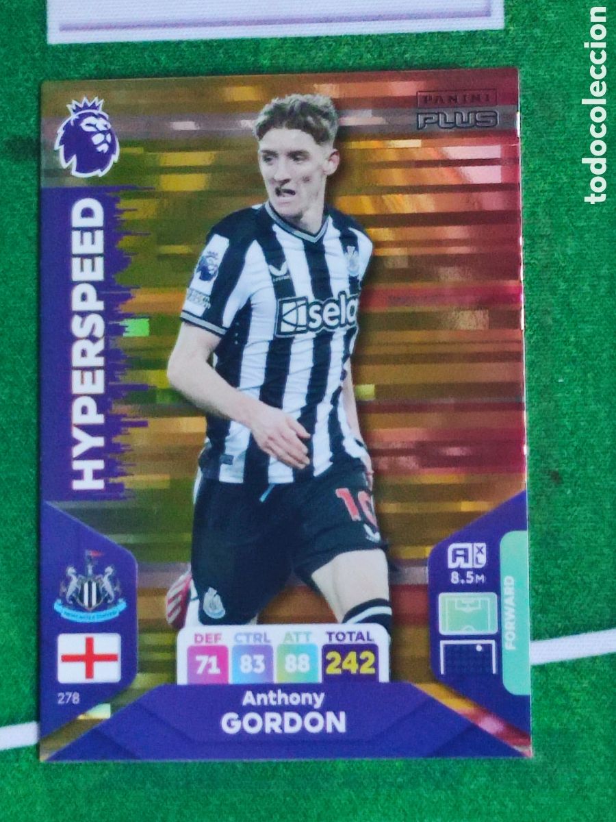 Cromos de F&uacute;tbol: Panini Adrenalyn XL Premier League Plus 2024 Hyperspeed Anthony Gordon 278