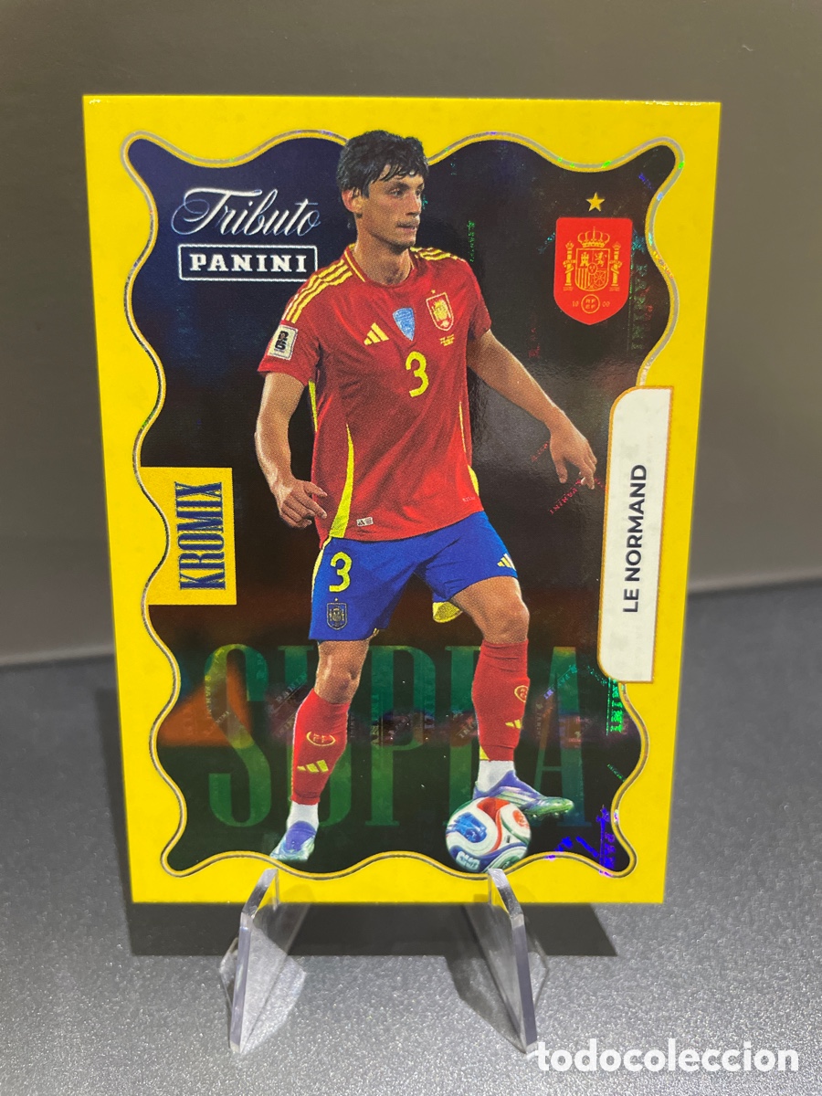 Cromos de F&uacute;tbol: Le Normand KO76 Kromix Supra Gold Panini Tribute Seleccion Espa&ntilde;ola 2010-2026 Vamos Campeones