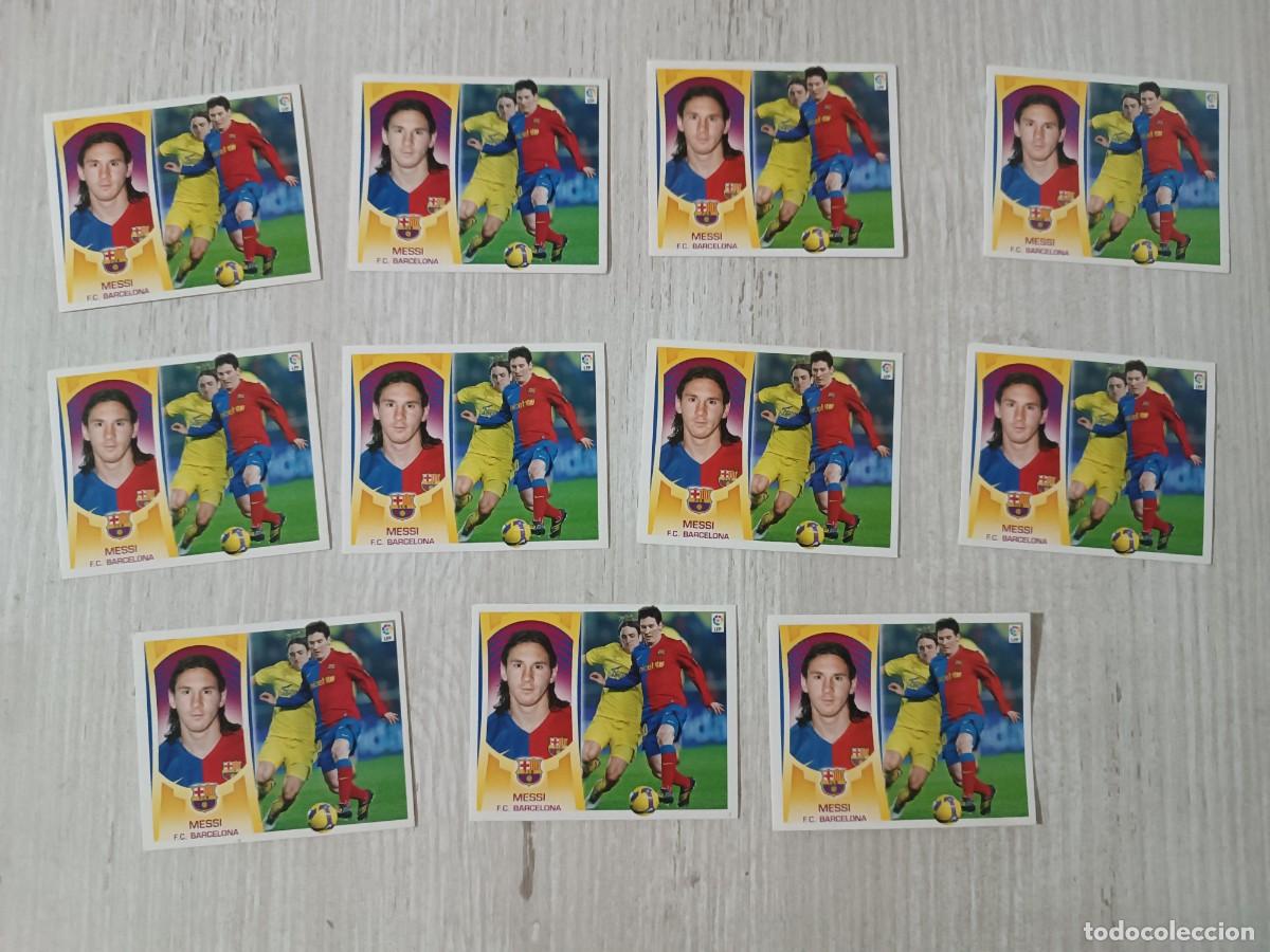 Cromos de F&uacute;tbol: LOTE 11 MESSI LIGA ESTE 09 10
