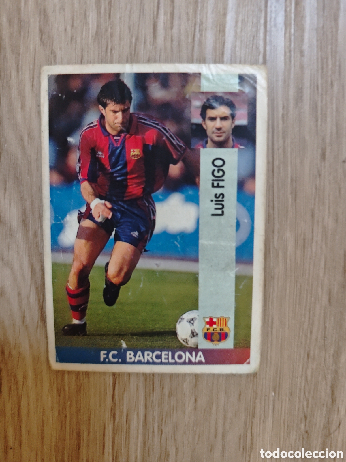 Cromos de F&uacute;tbol: Luis Figo a&ntilde;o 1996-1997