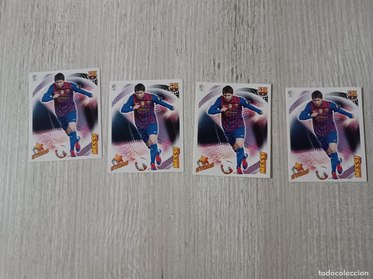 Cromos de F&uacute;tbol: LOTE 4 MESSI STAR LIGA ESTE 12 13