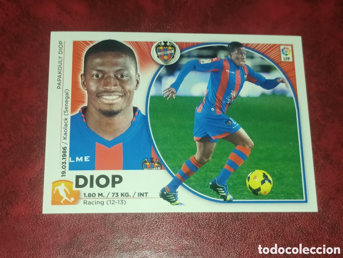 Football Stickers: EDICIONES ESTE 2014 2015 14 15 N&ordm; 20 DIOP LEVANTE - QUINTA 5&ordf; EDICION - NUEVO